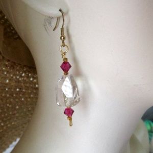 Crystal Cut and Swarovski Wired Earrings